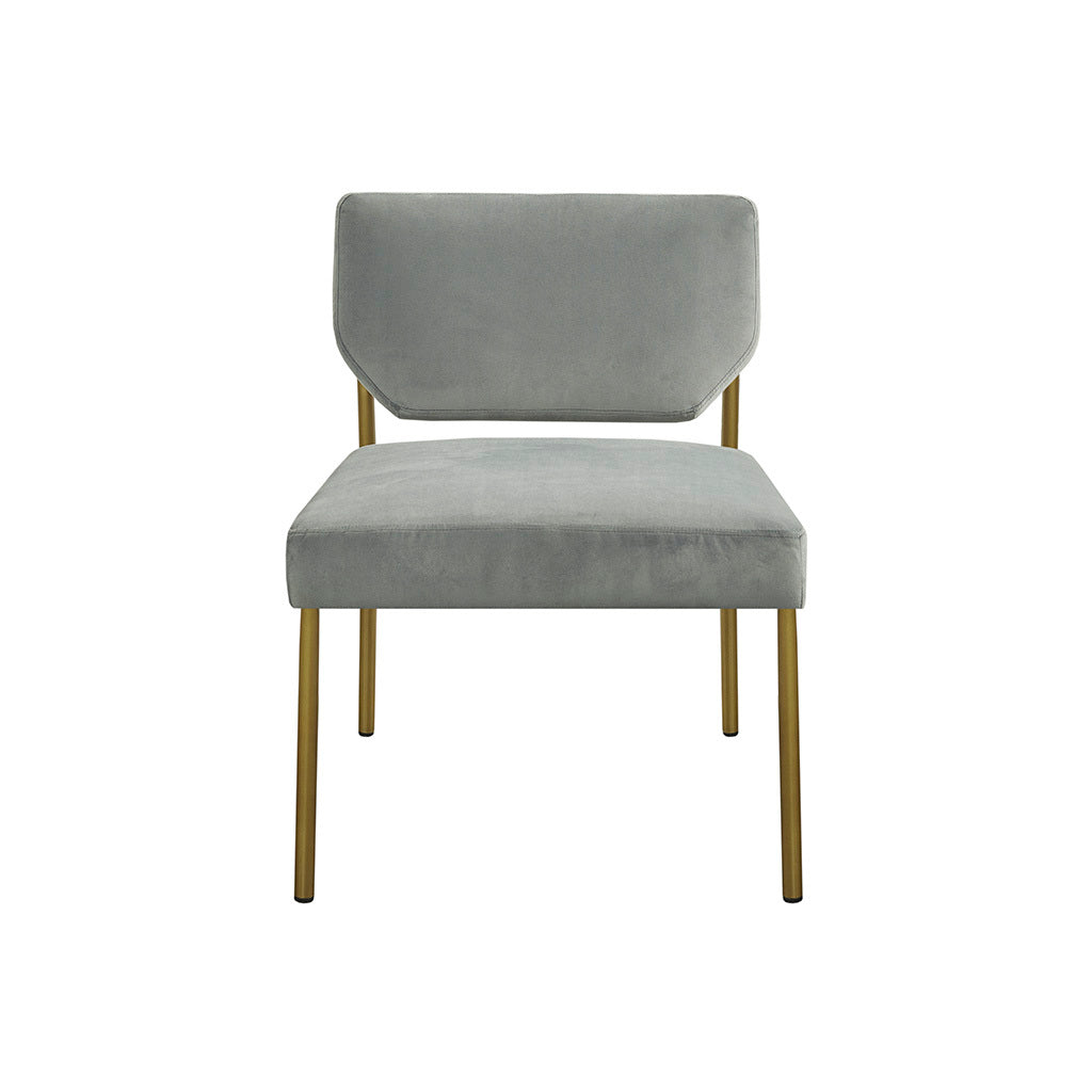 Accent Chair grey-polyester