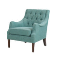 Button Tufted Accent Chair teal-polyester