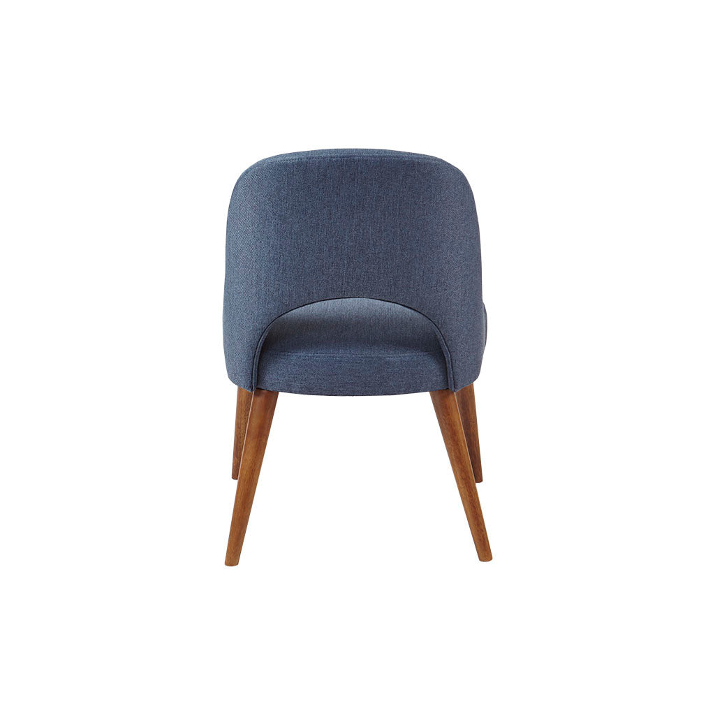 Dining Side Chair Set of 2 navy-polyester