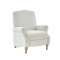 Push Back Recliner ivory-polyester