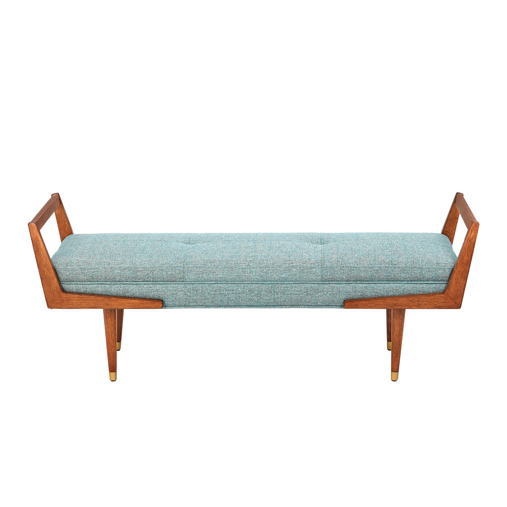 Boomerang Bench blue+pecan-polyester