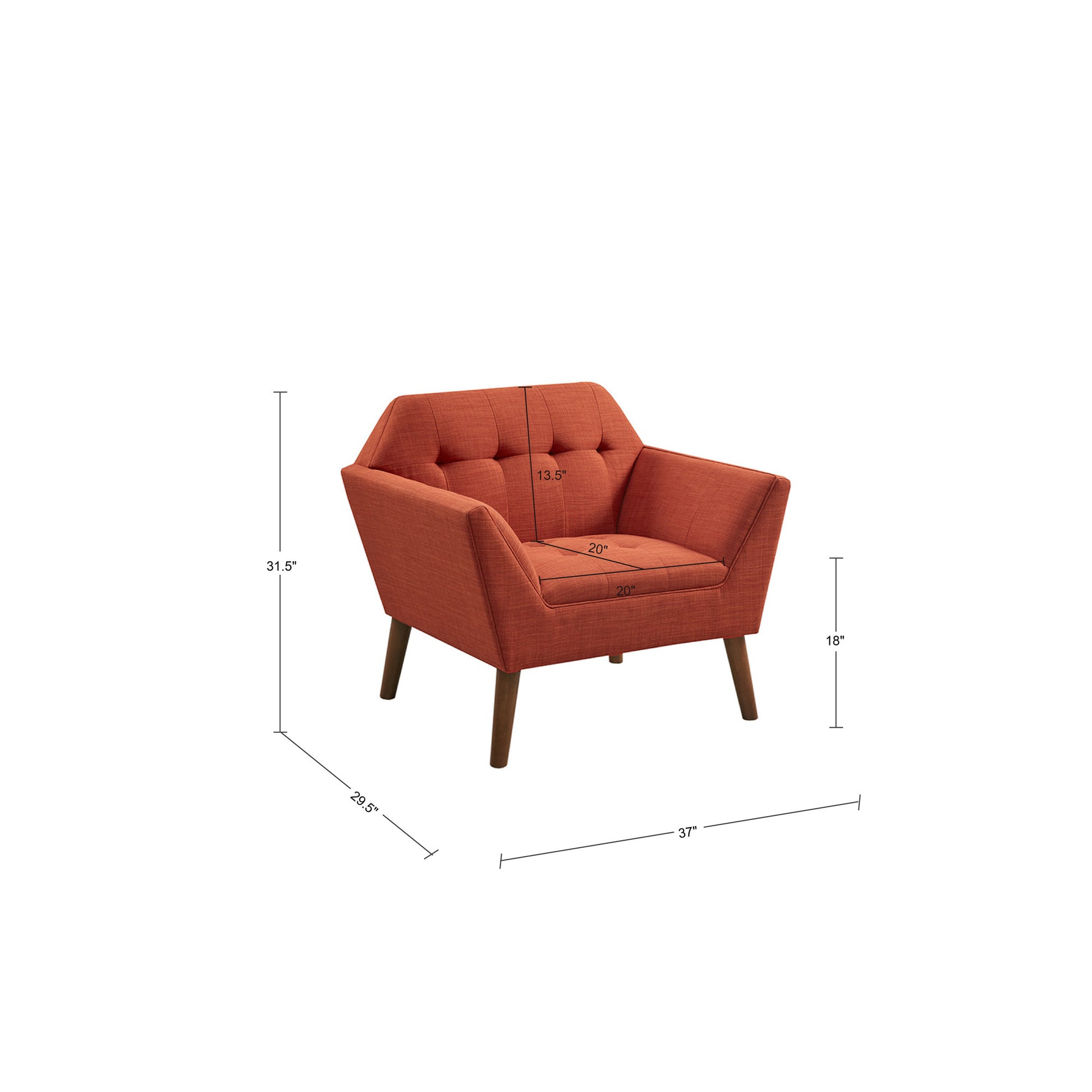 Lounge Chair spice-polyester