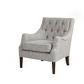 Button Tufted Accent Chair grey-polyester