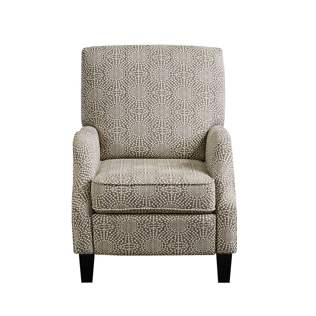 Push Back Recliner beige multi-polyester