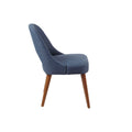 Dining Side Chair Set of 2 navy-polyester