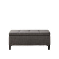 Tufted Top Soft Close Storage Bench charcoal-polyester