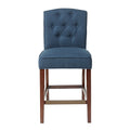 Tufted Counter Stool navy-polyester