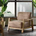 Easton Low Profile Accent Chair taupe+natural-polyester