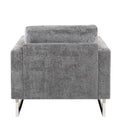 Accent Chair grey-polyester