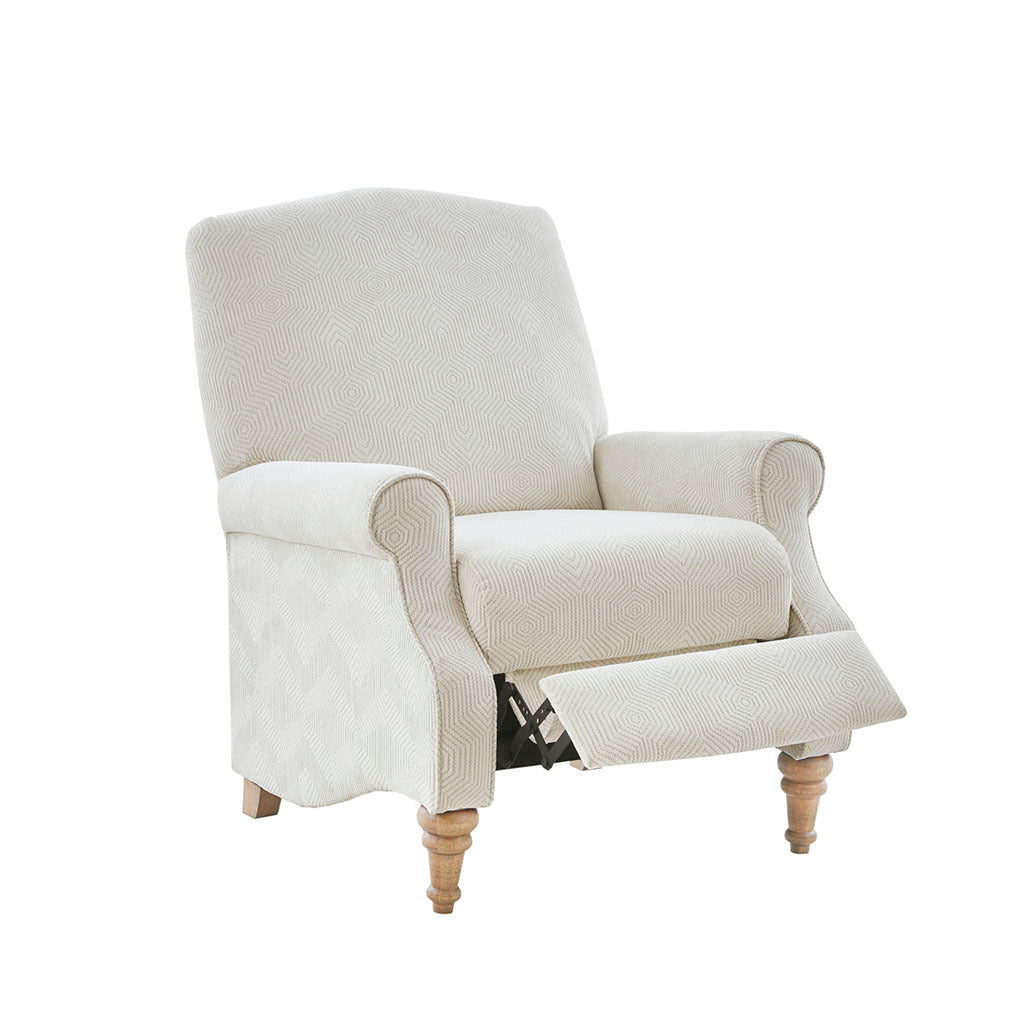 Push Back Recliner ivory-polyester