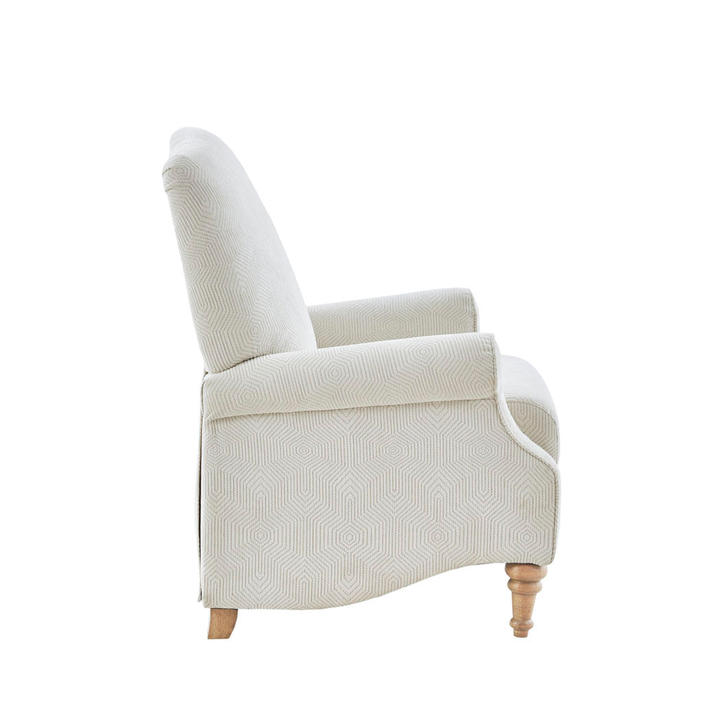 Push Back Recliner ivory-polyester