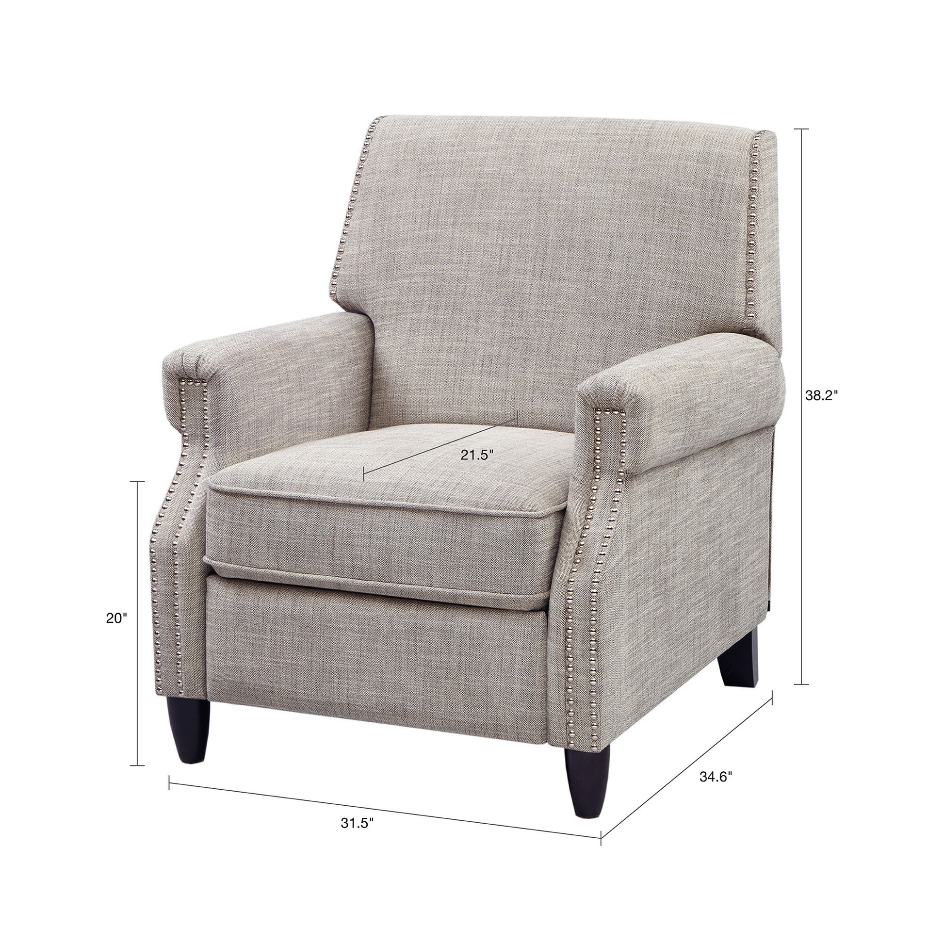 Push Back Recliner sand-polyester