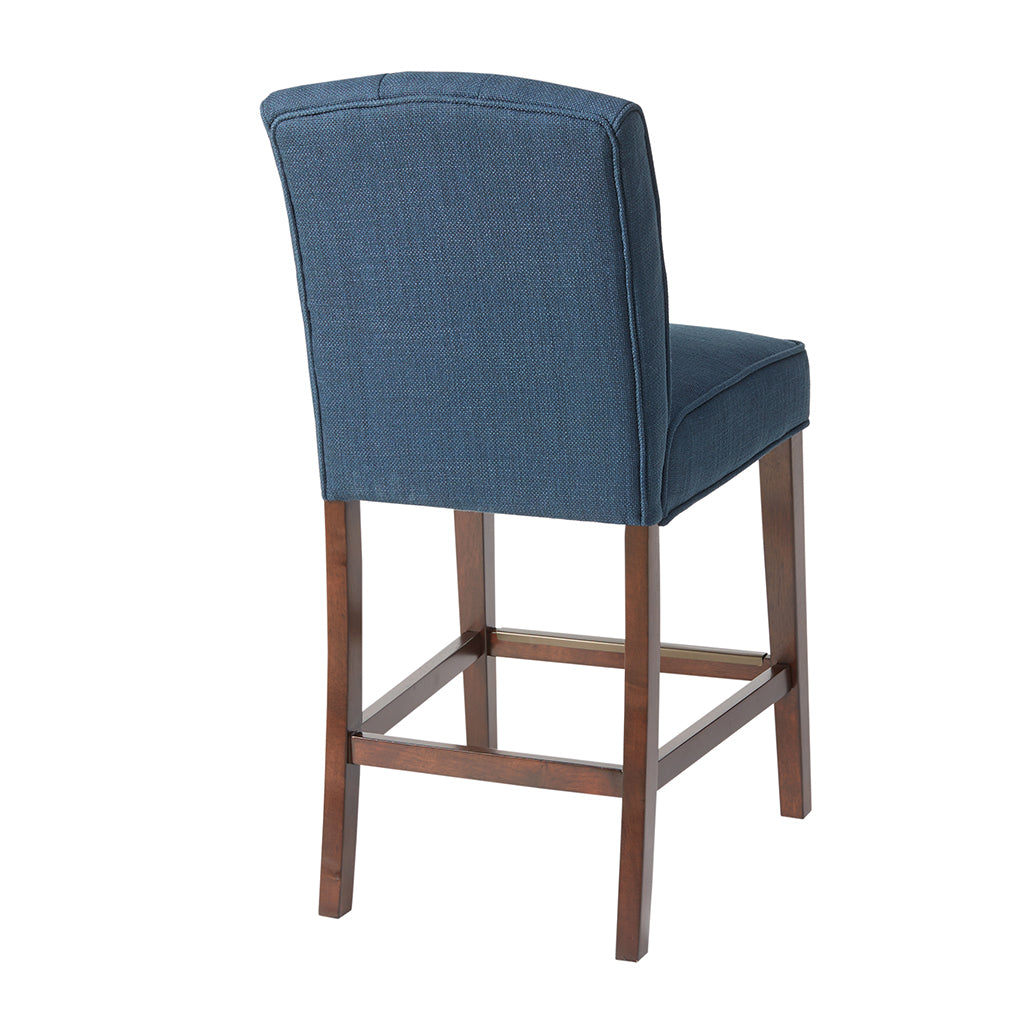 Tufted Counter Stool navy-polyester