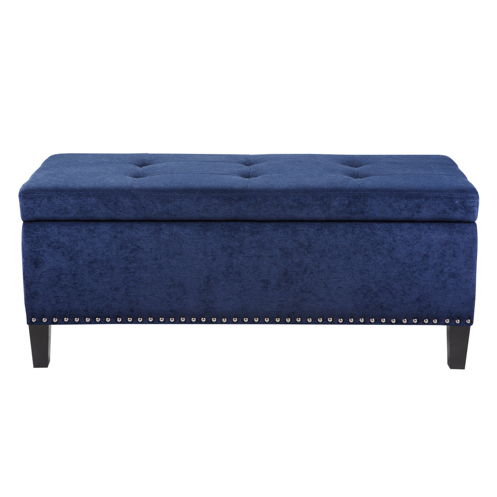 Tufted Top Soft Close Storage Bench charcoal-polyester