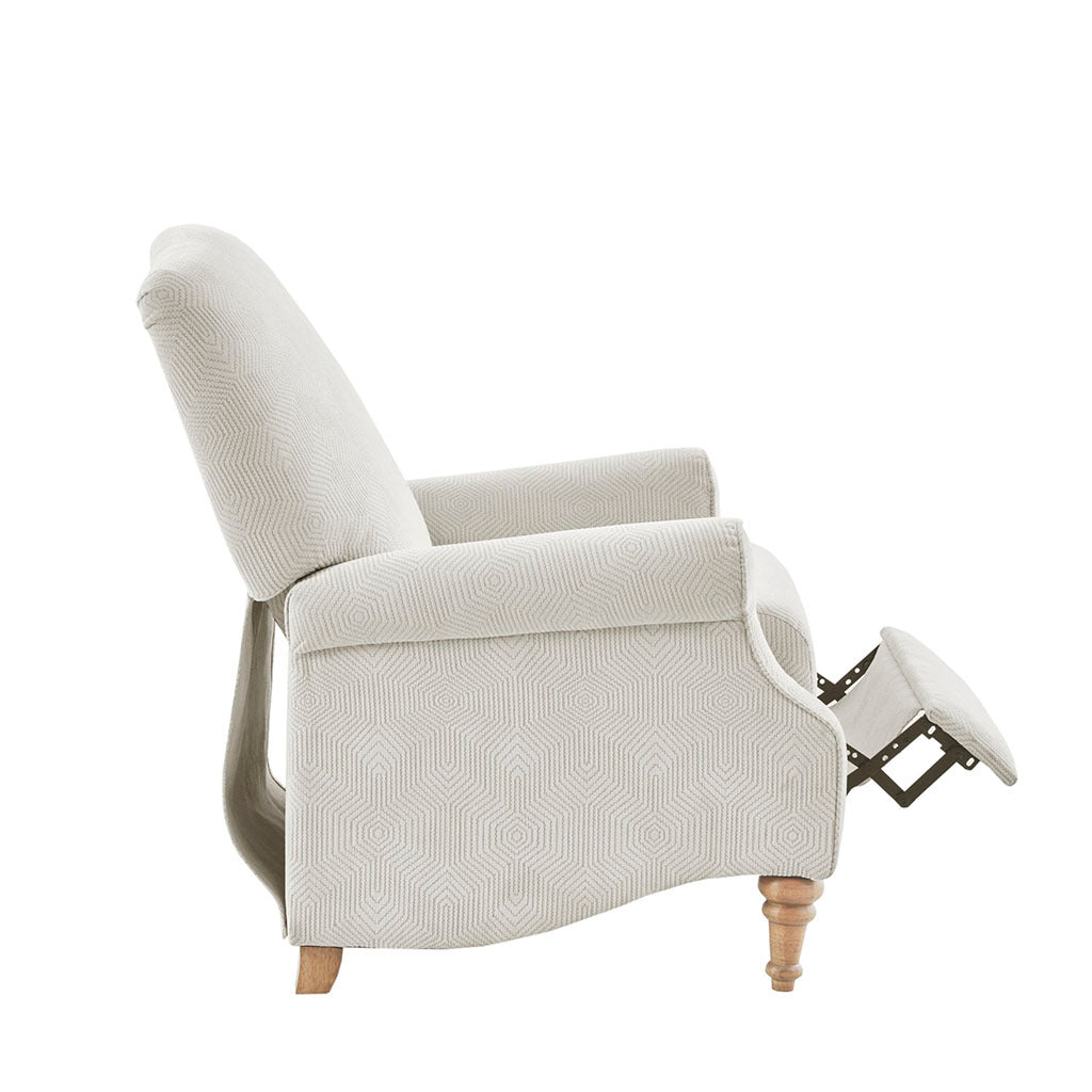 Push Back Recliner ivory-polyester