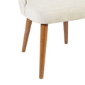 Dining Side Chair Set of 2 cream-polyester