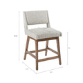 Counter Stool light grey-polyester