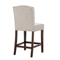 Tufted Counter Stool tan-polyester