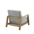 Low Profile Accent Chair grey-polyester