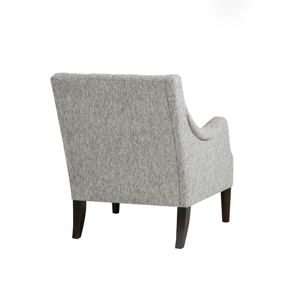 Button Tufted Accent Chair grey-polyester