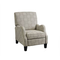 Push Back Recliner beige multi-polyester