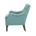 Button Tufted Accent Chair teal-polyester