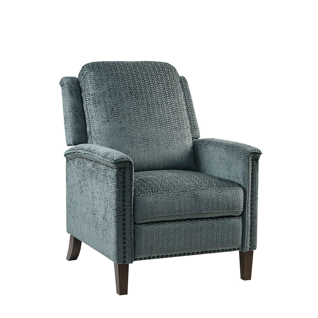 Push Back Recliner grey-polyester