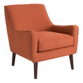 Mid Century Accent Chair burnt orange-polyester