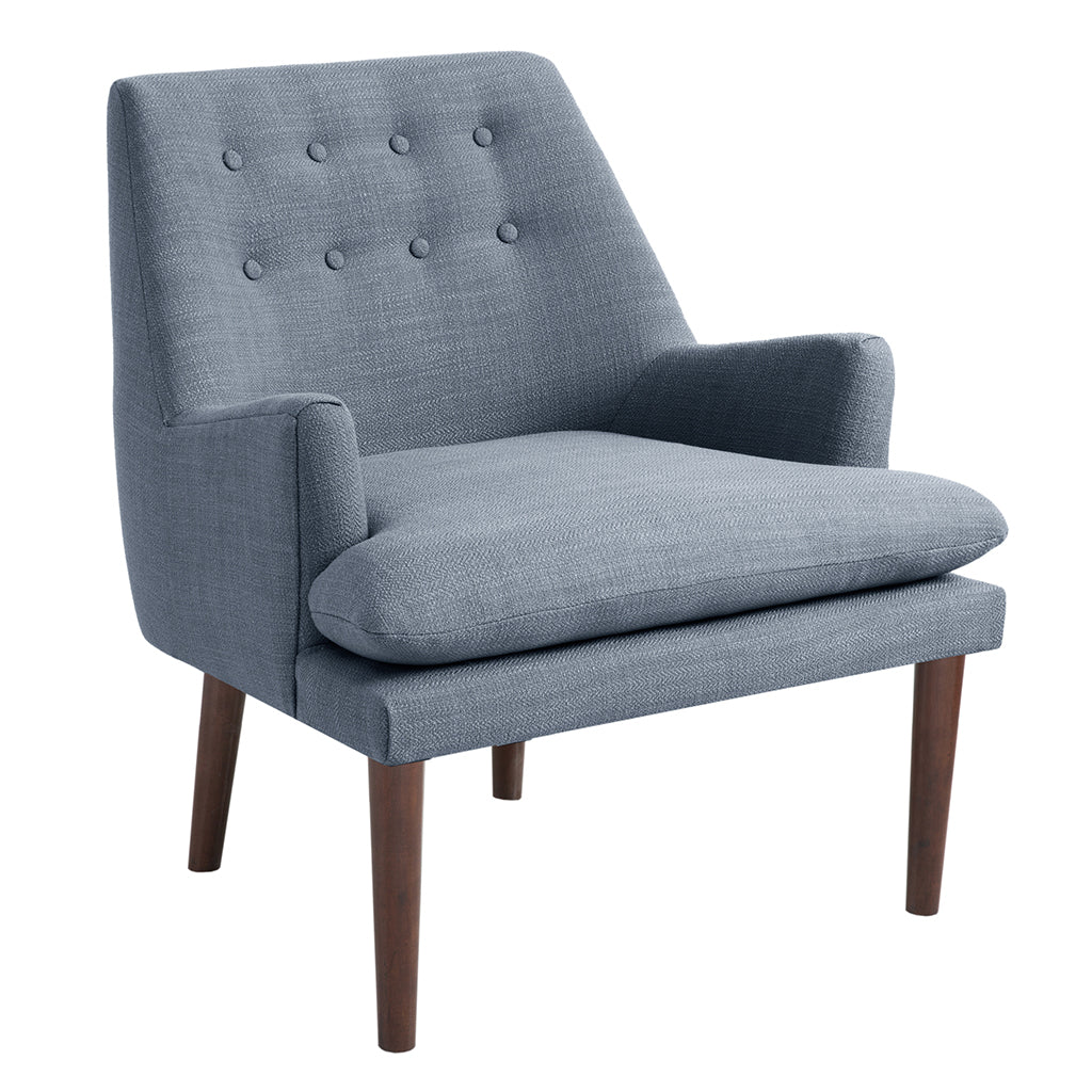 Mid Century Accent Chair blue-polyester