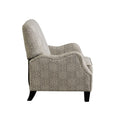 Push Back Recliner beige multi-polyester