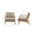 Lounge Chair taupe-polyester