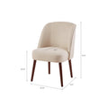 Bexley Rounded Back Dining Chair natural-polyester