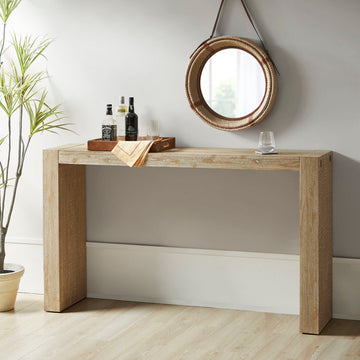 64" Console Table natural-wood