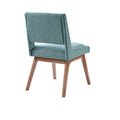 Dining Chair Set of 2 blue-polyester