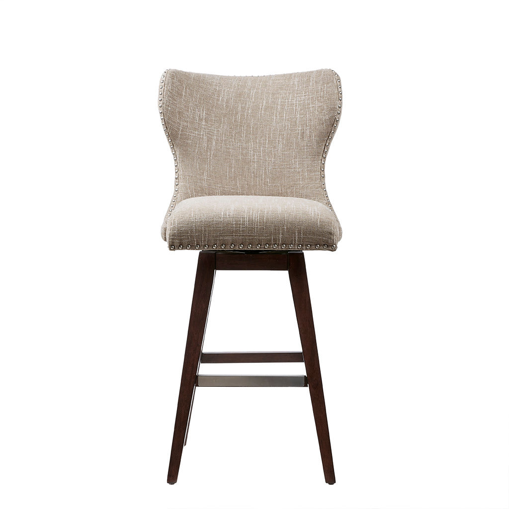 Only support Buyer Hancock Swivel Bar Stool camel-solid wood