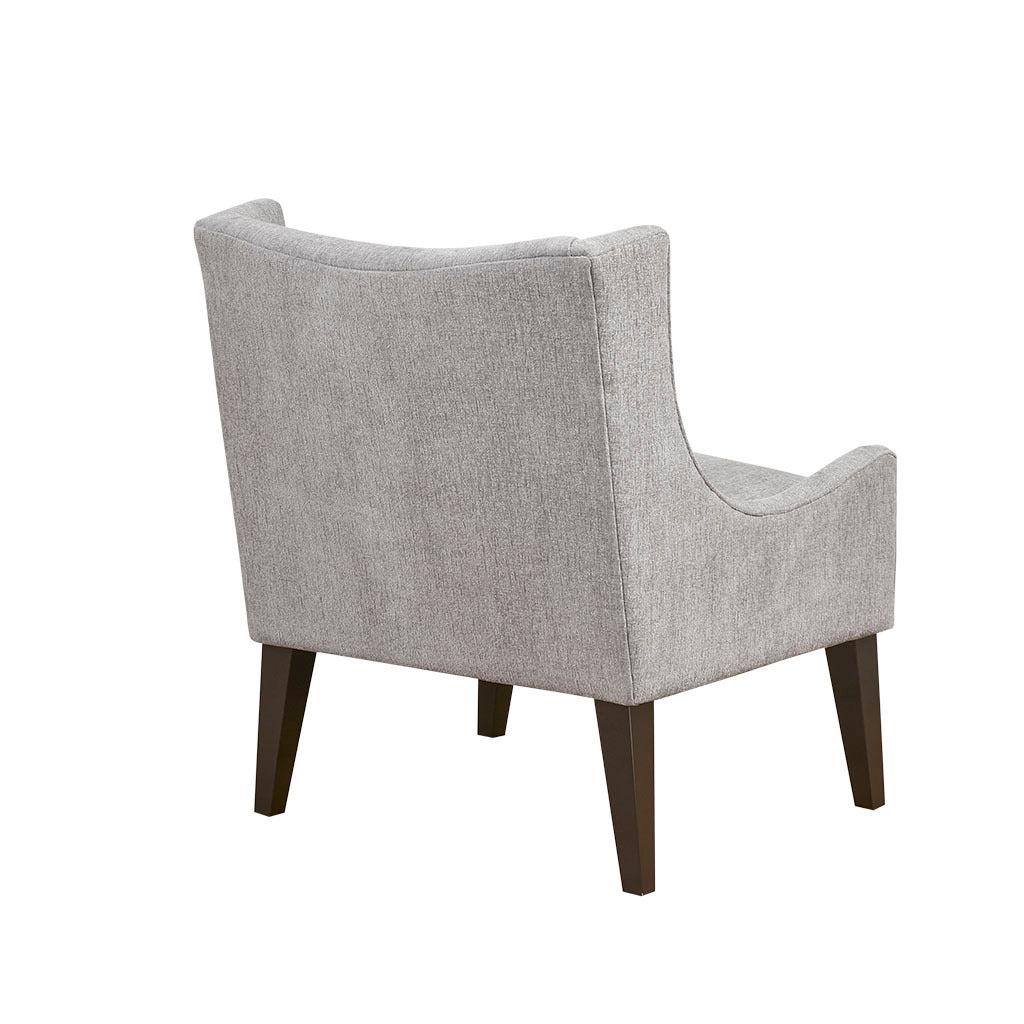 Accent Chair gray-polyester