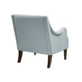 Button Tufted Accent Chair dusty blue-polyester