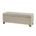 Soft Close Storage Bench natural-polyester