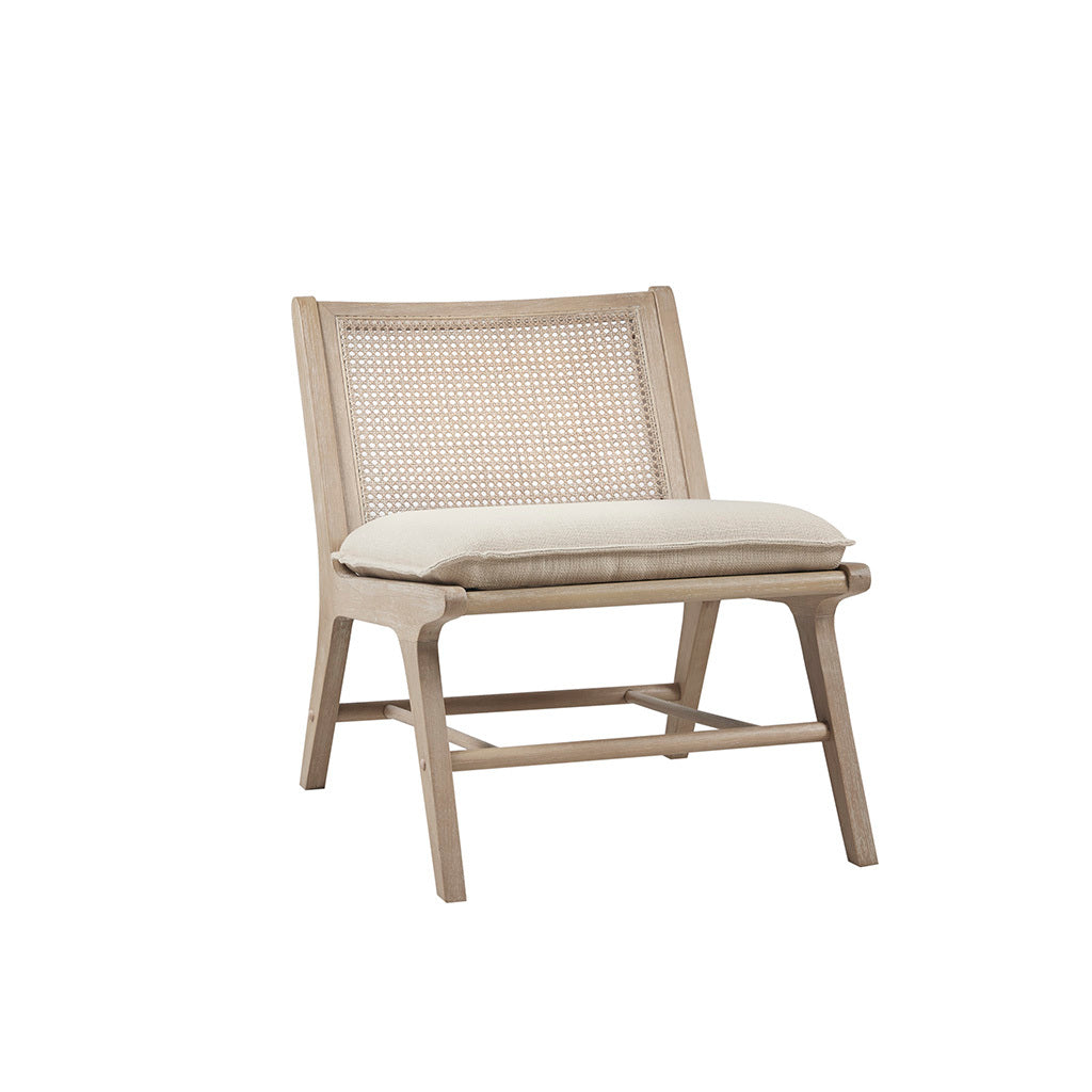 Accent Chair tan+natural-polyester