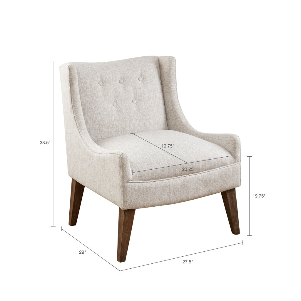 Accent Chair cream-polyester