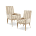 High Back Dining Armchair Set of 2