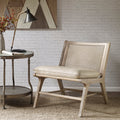 Accent Chair tan+natural-polyester