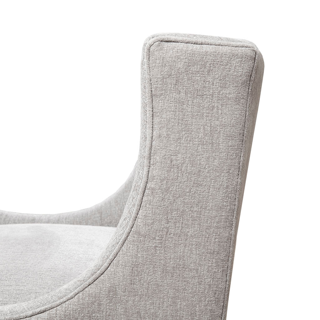 Accent Chair gray-polyester