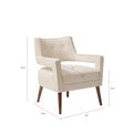 Accent Chair cream-polyester