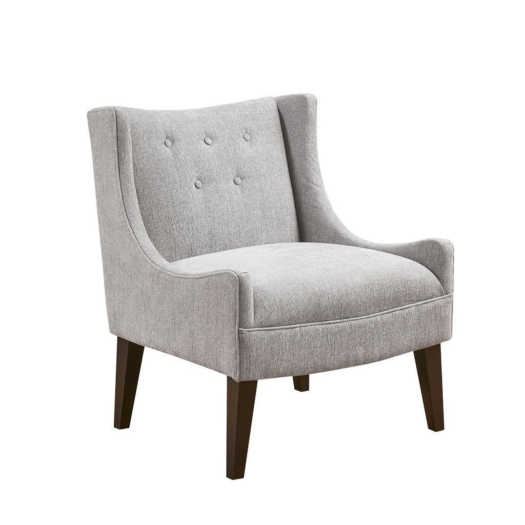 Accent Chair gray-polyester