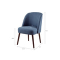 Bexley Rounded Back Dining Chair blue-polyester