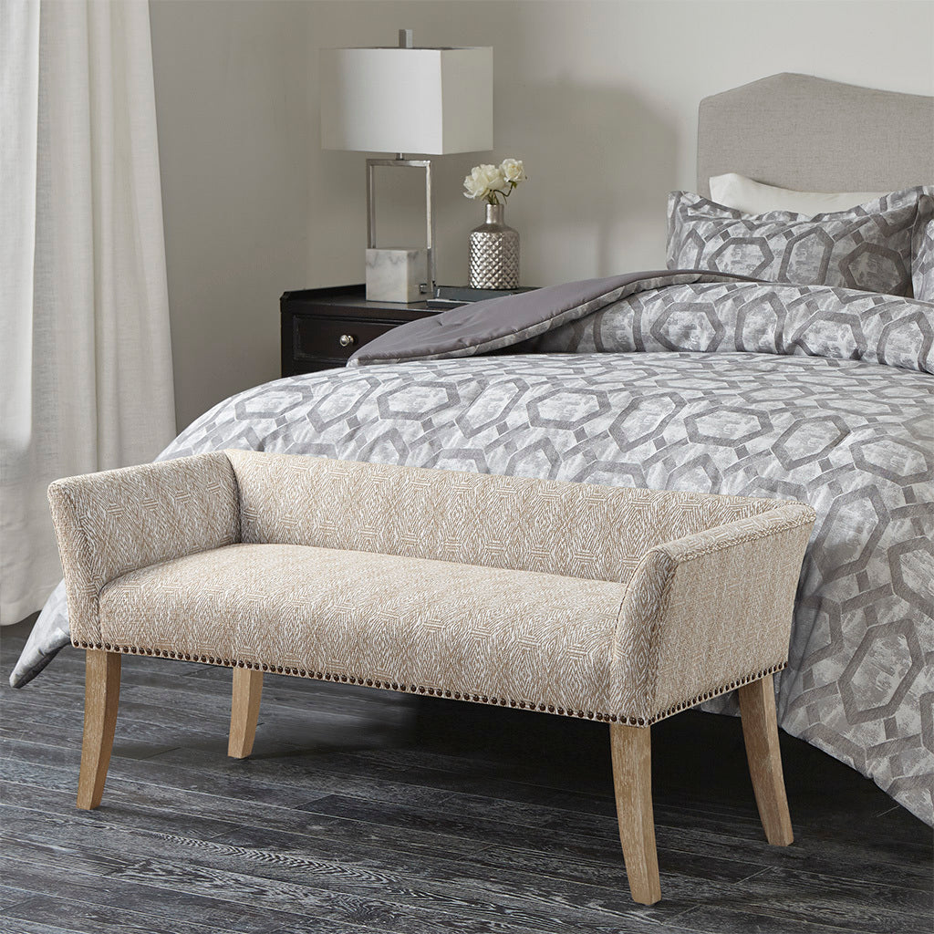 Accent Bench taupe multi-polyester