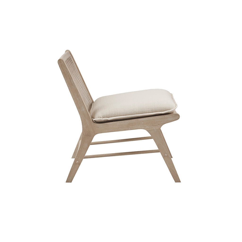 Accent Chair tan+natural-polyester