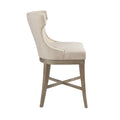 Counter Stool With Swivel Seat cream-polyester