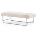 Bench ivory-polyester